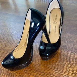Chinese laundry, Patton leather platform heels size 7